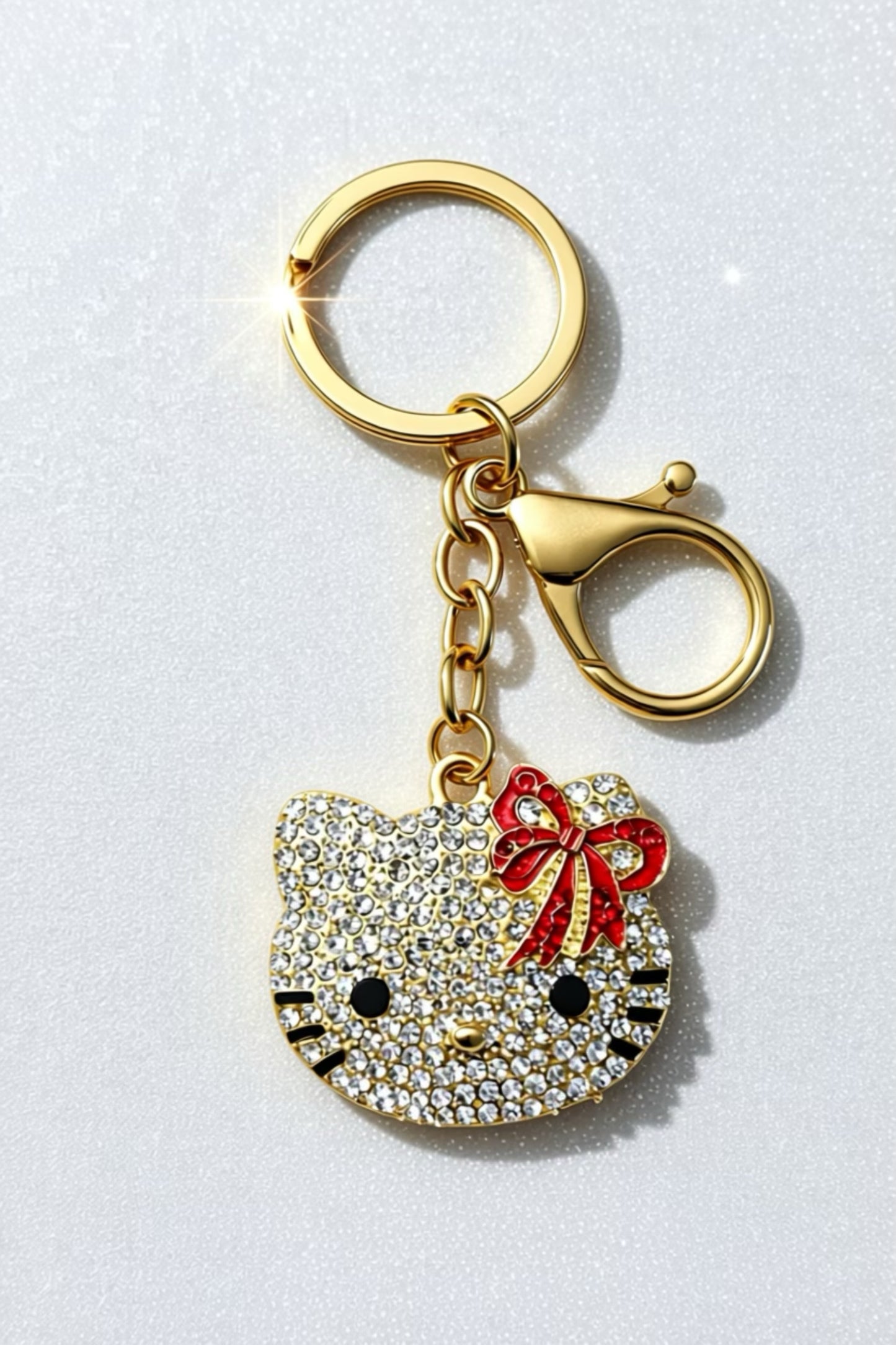 Kitty Bedazzled Keychain and Bag Charm