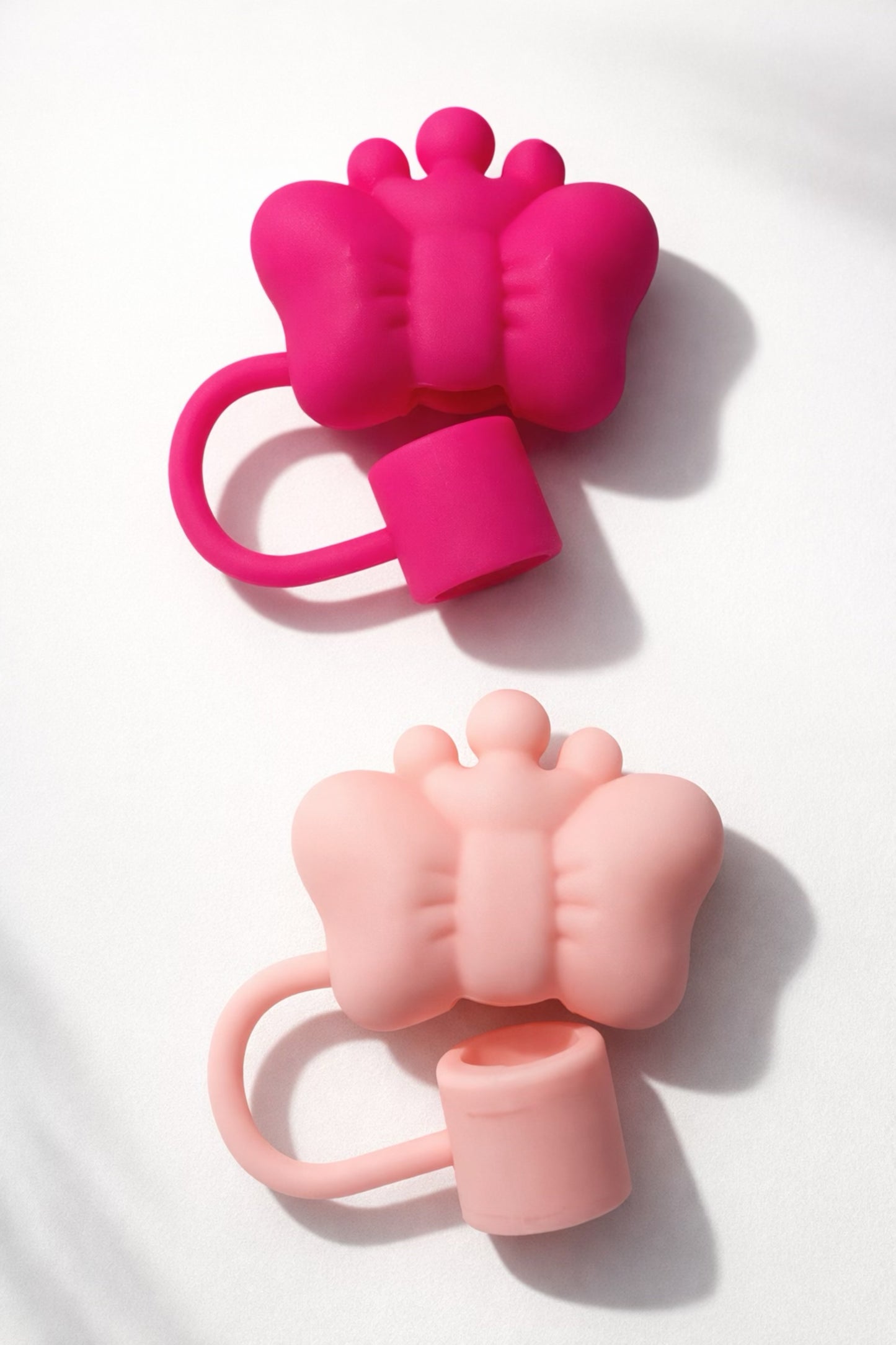 Silicone Bow and Crown Straw Toppers