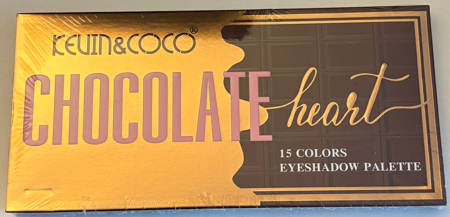 Kevin & CoCo Chocolate Heart 15 Color Eyeshadow Pallet