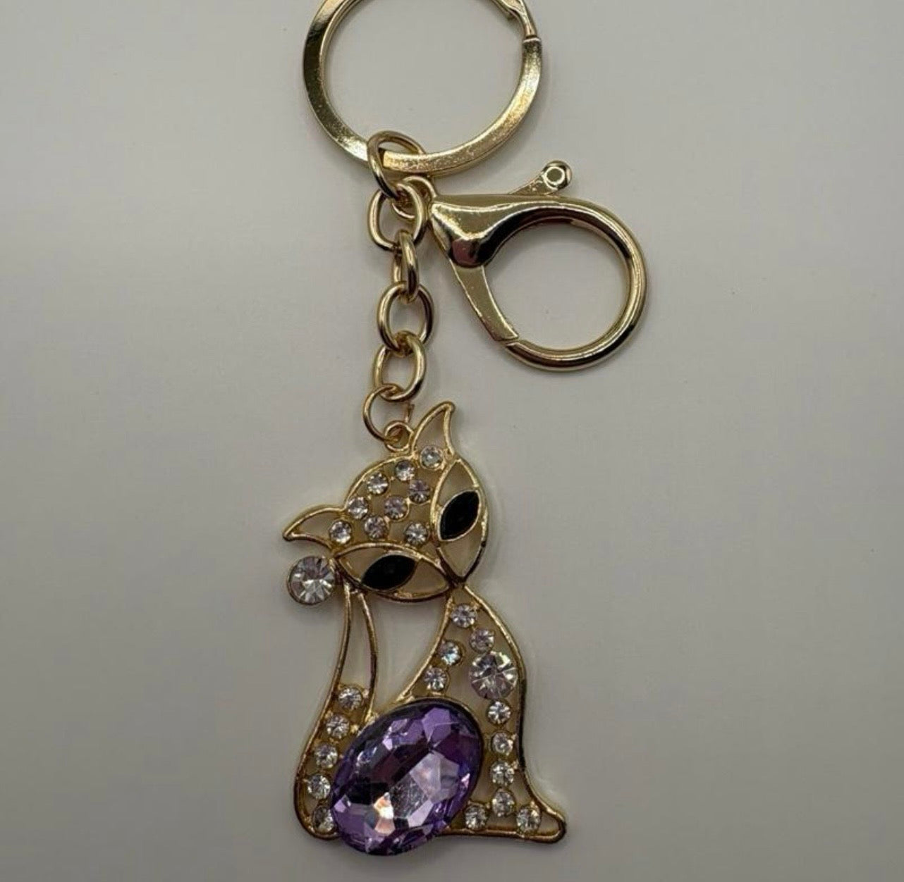 Elegant Cat Keychain and bag charm
