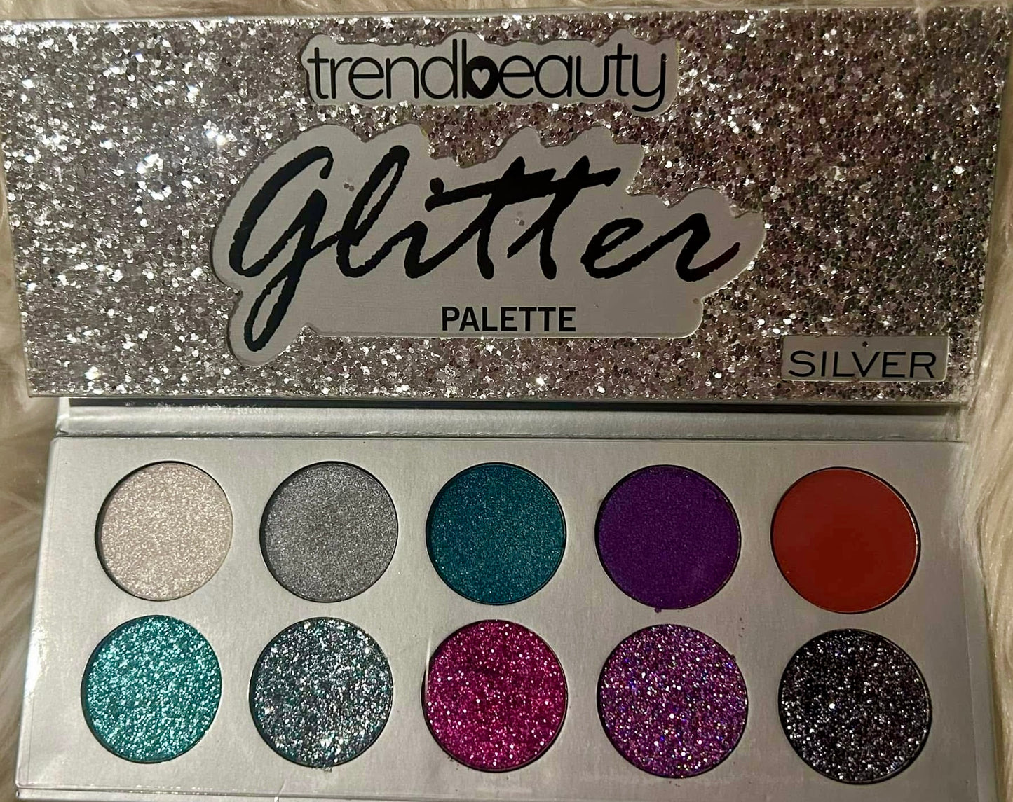 Glitter Silver Eyeshadow Palette