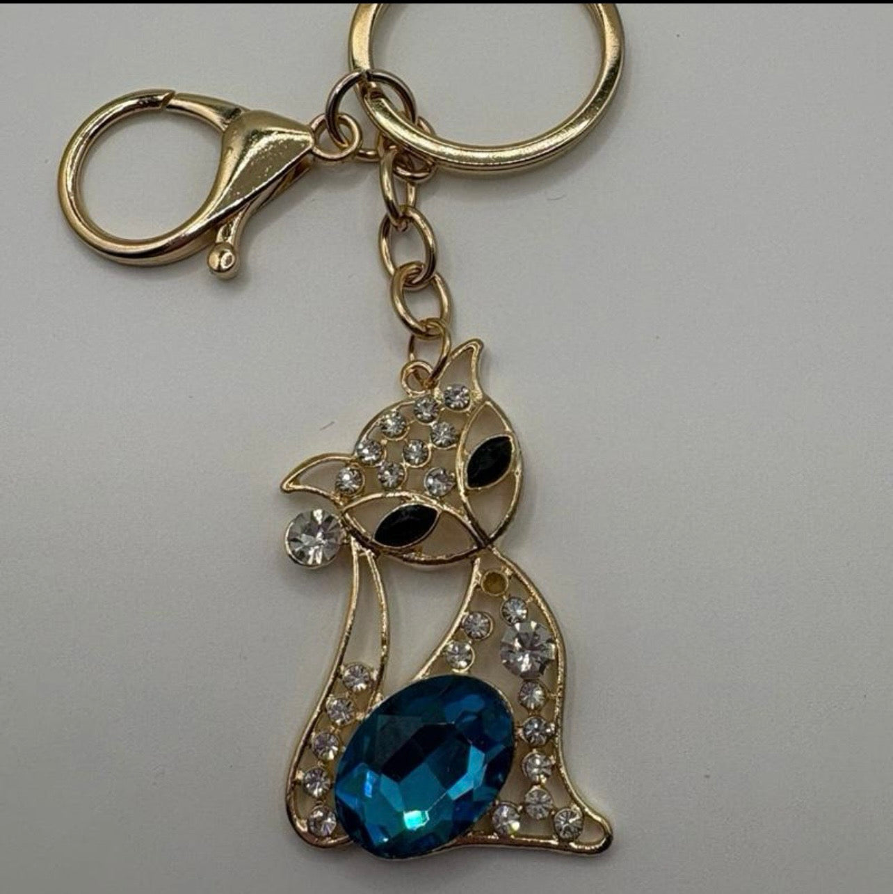 Elegant Cat Keychain and bag charm
