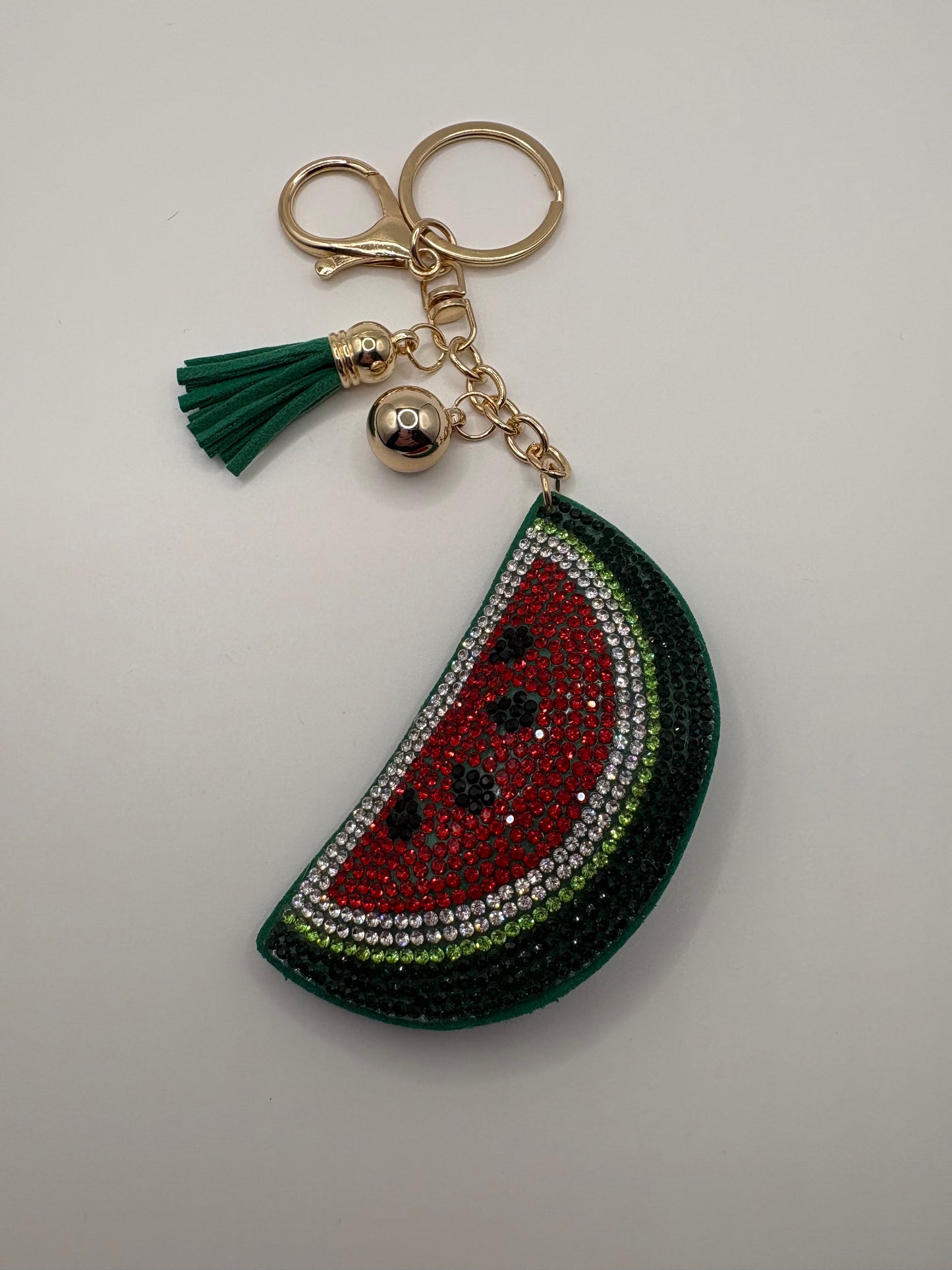 Rhinestone Fruit Keychain/Bag Charm