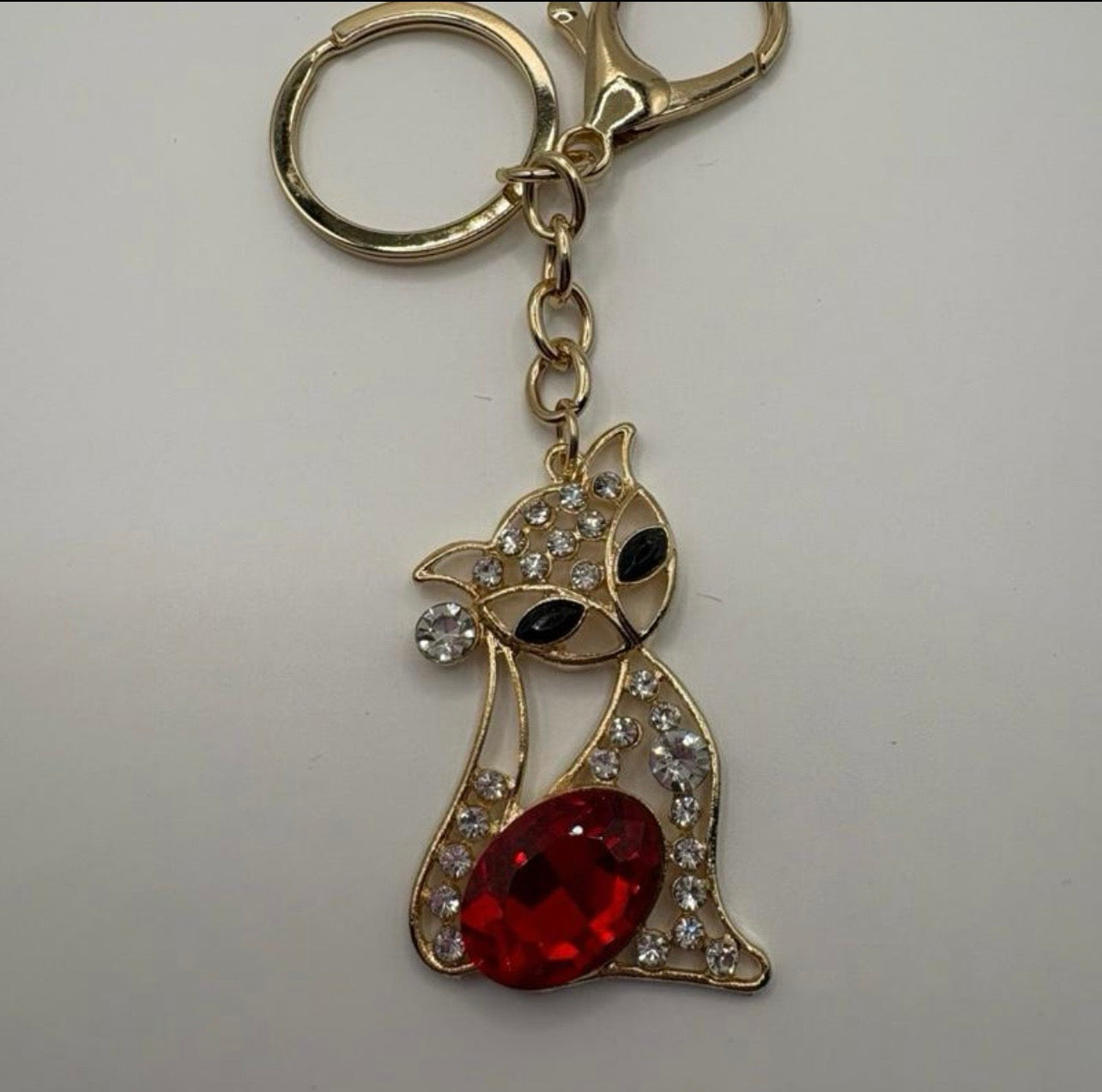 Elegant Cat Keychain and bag charm