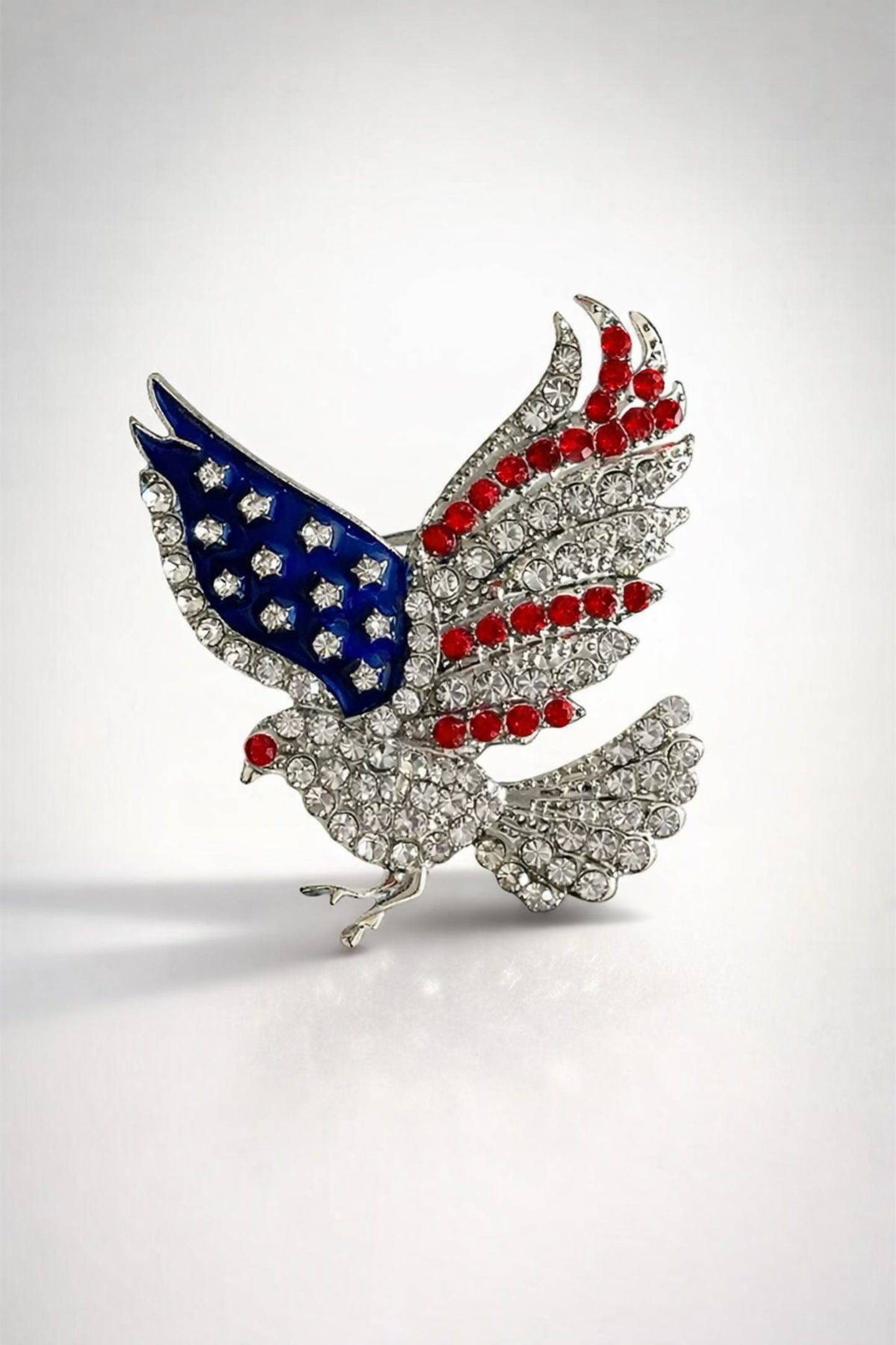 Bedazzled American Eagle Brooch