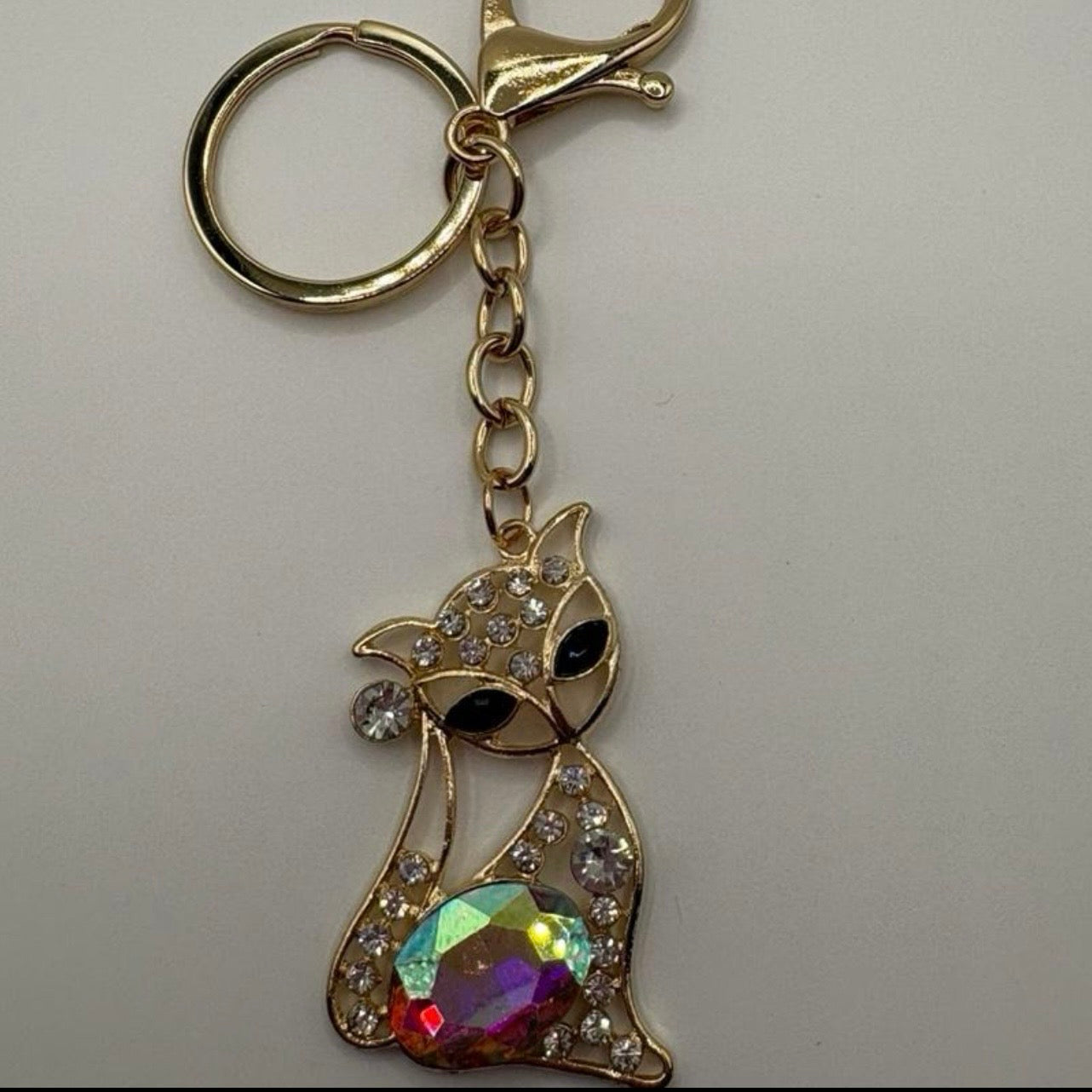 Elegant Cat Keychain and bag charm