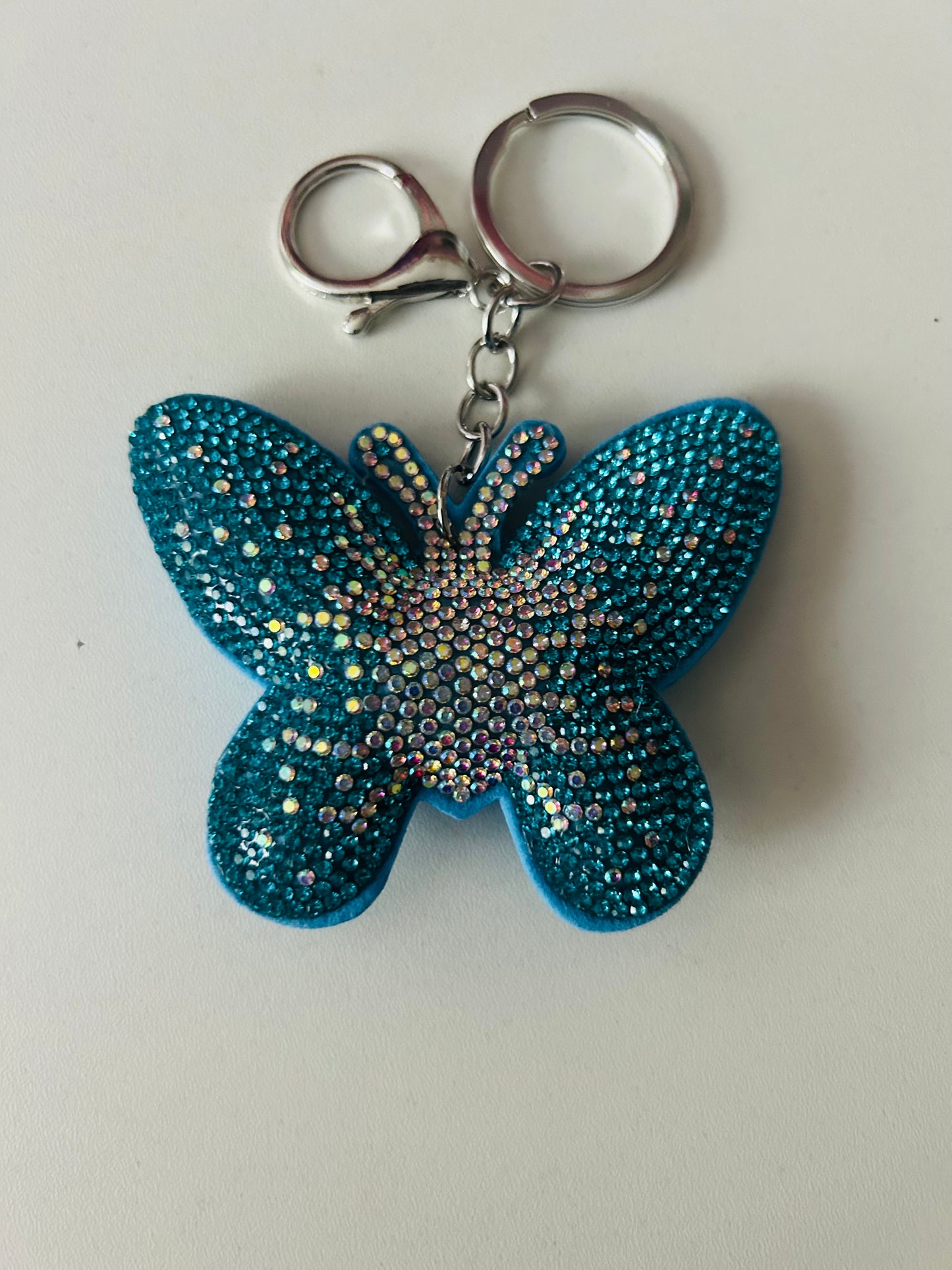 Butterfly Rhinestone Keychain/Bag Charm