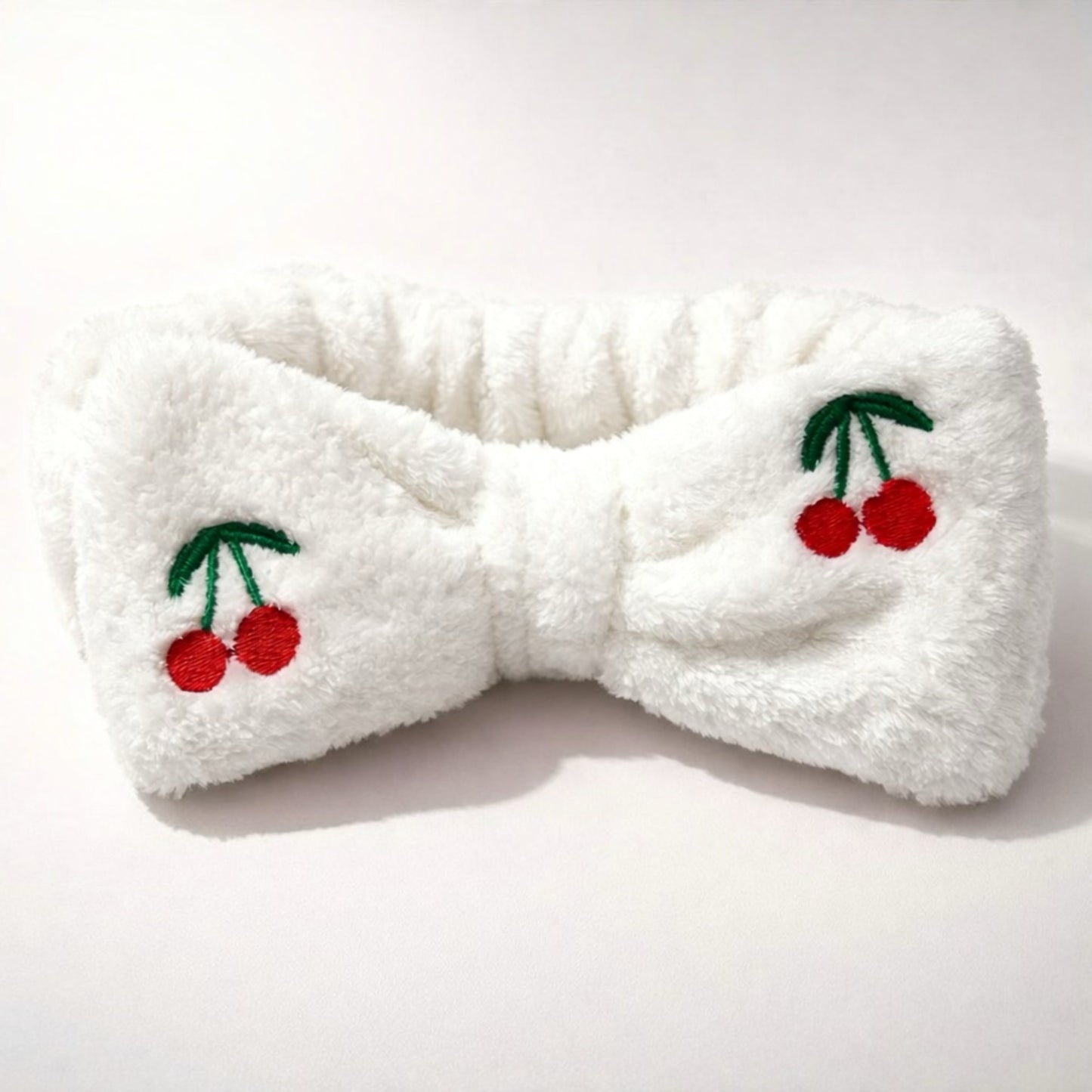 Cherry Plush Spa Headbands