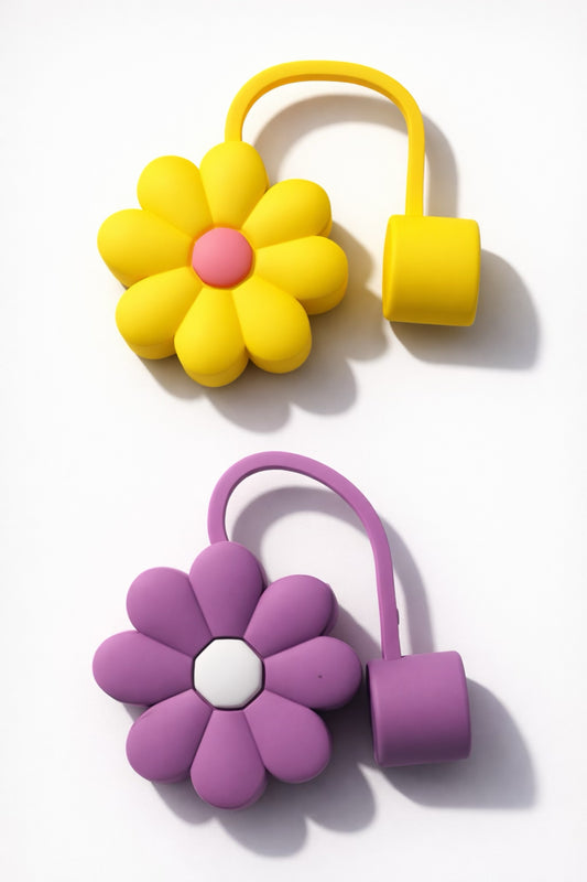 Silicone Daisy Strawtoppers