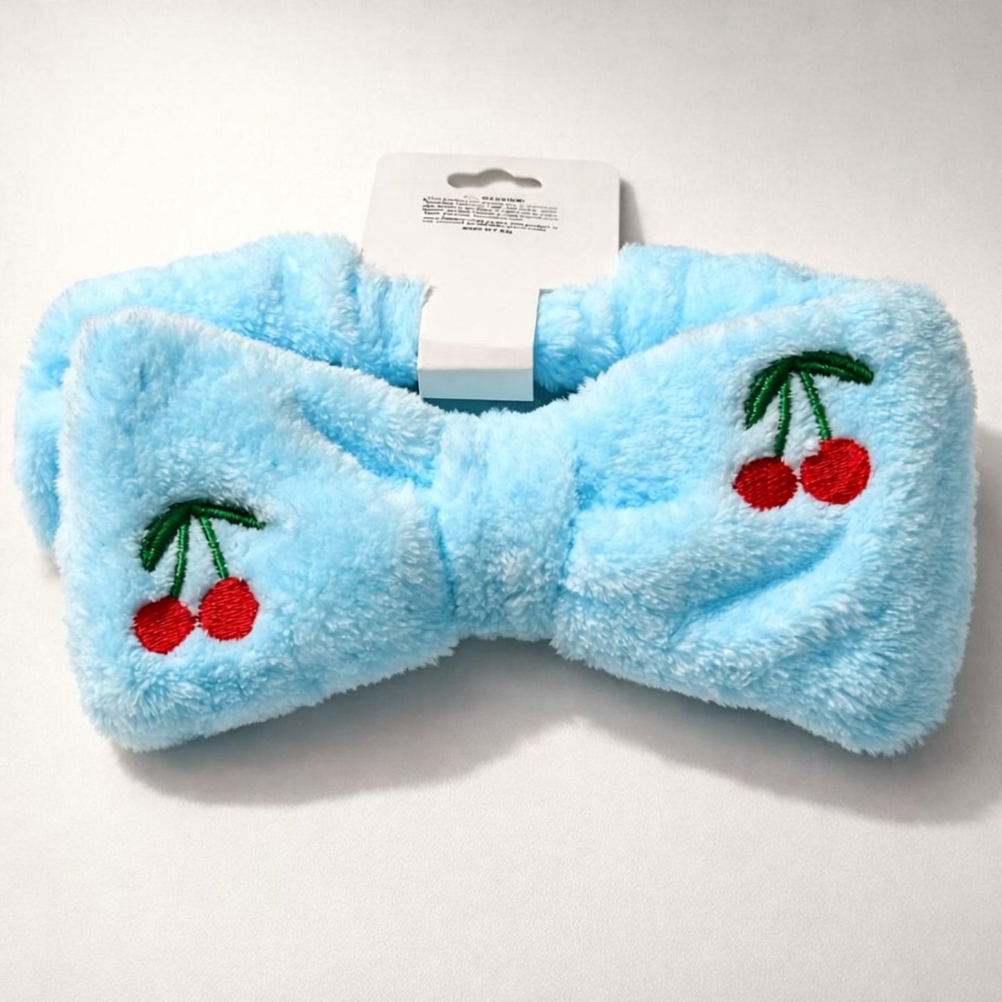 Cherry Plush Spa Headbands