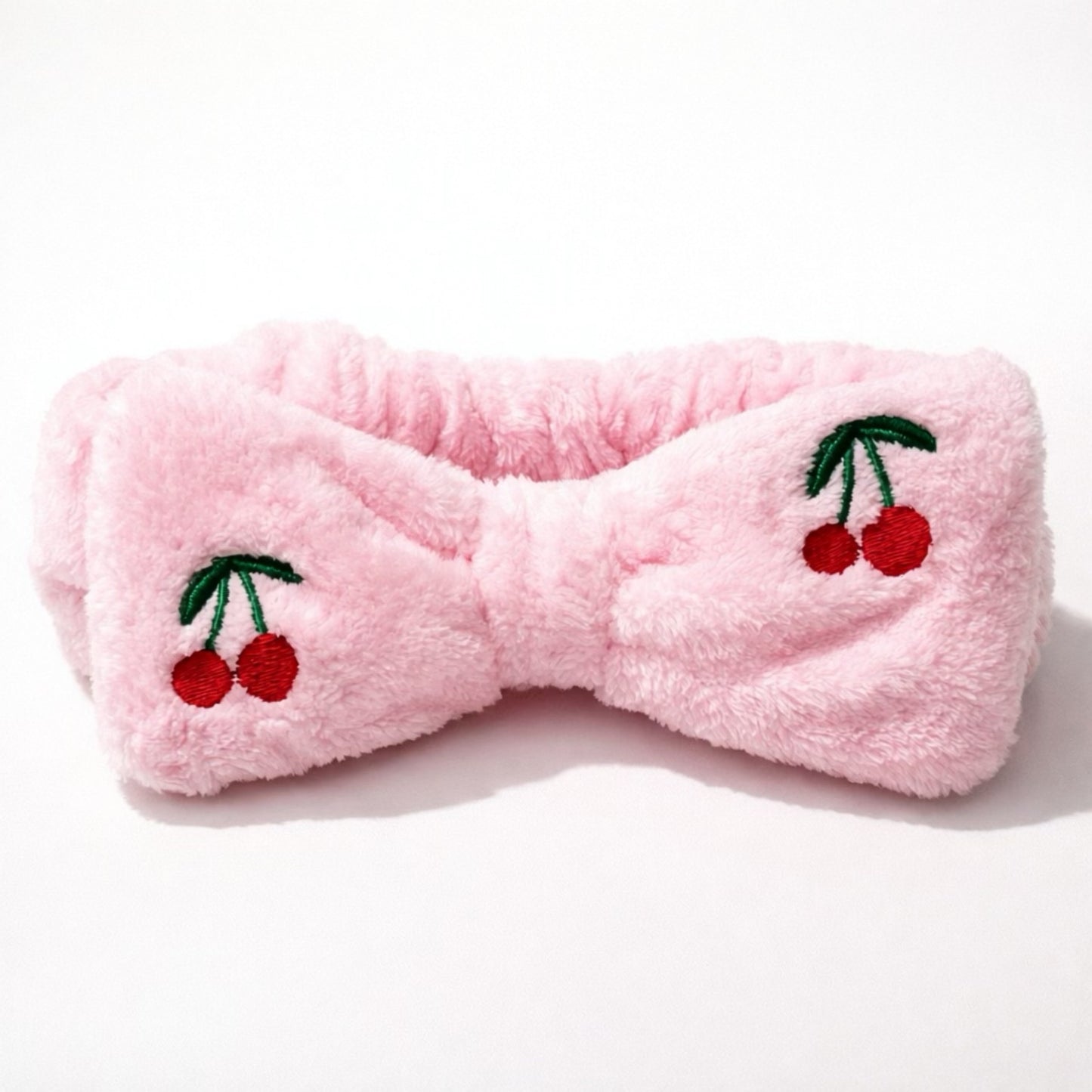 Cherry Plush Spa Headbands