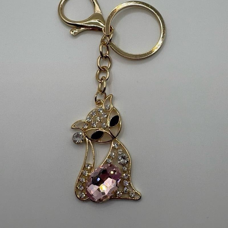 Elegant Cat Keychain and bag charm