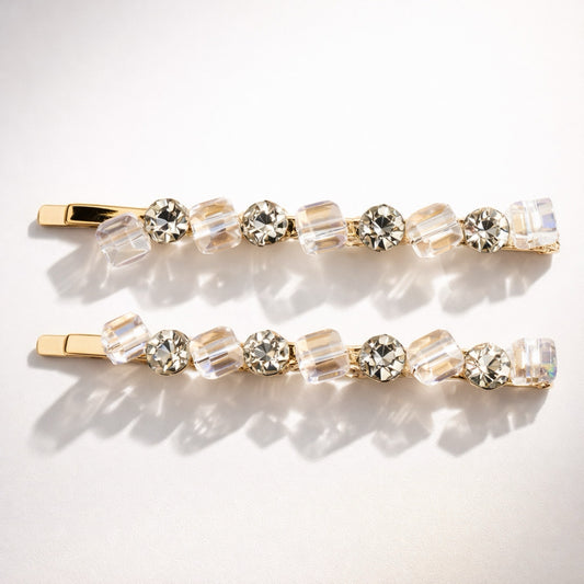 Gold Bobby Pin Barrettes two-pack