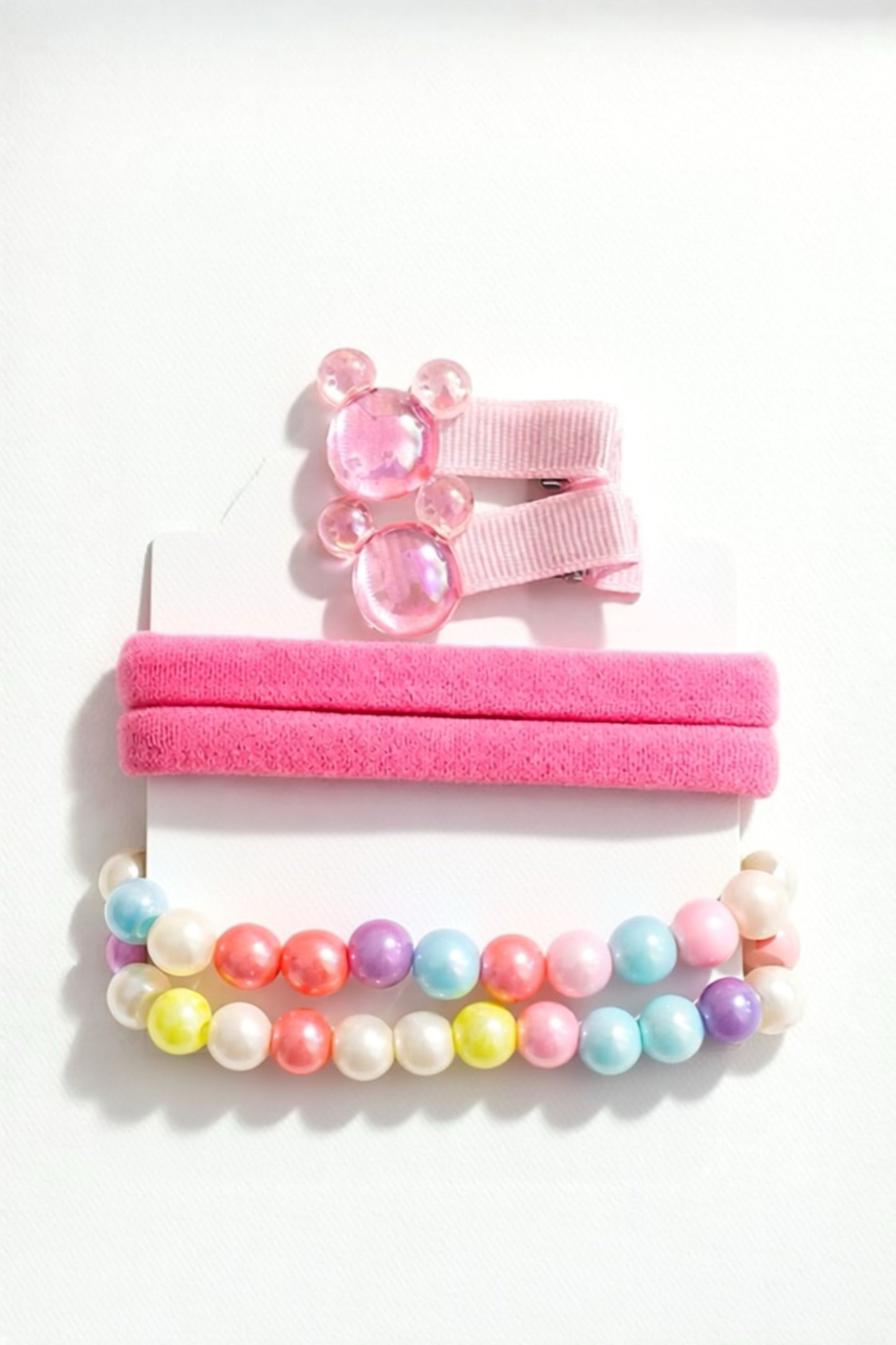 Kid's Mickey Inspired Hair & Tie Set