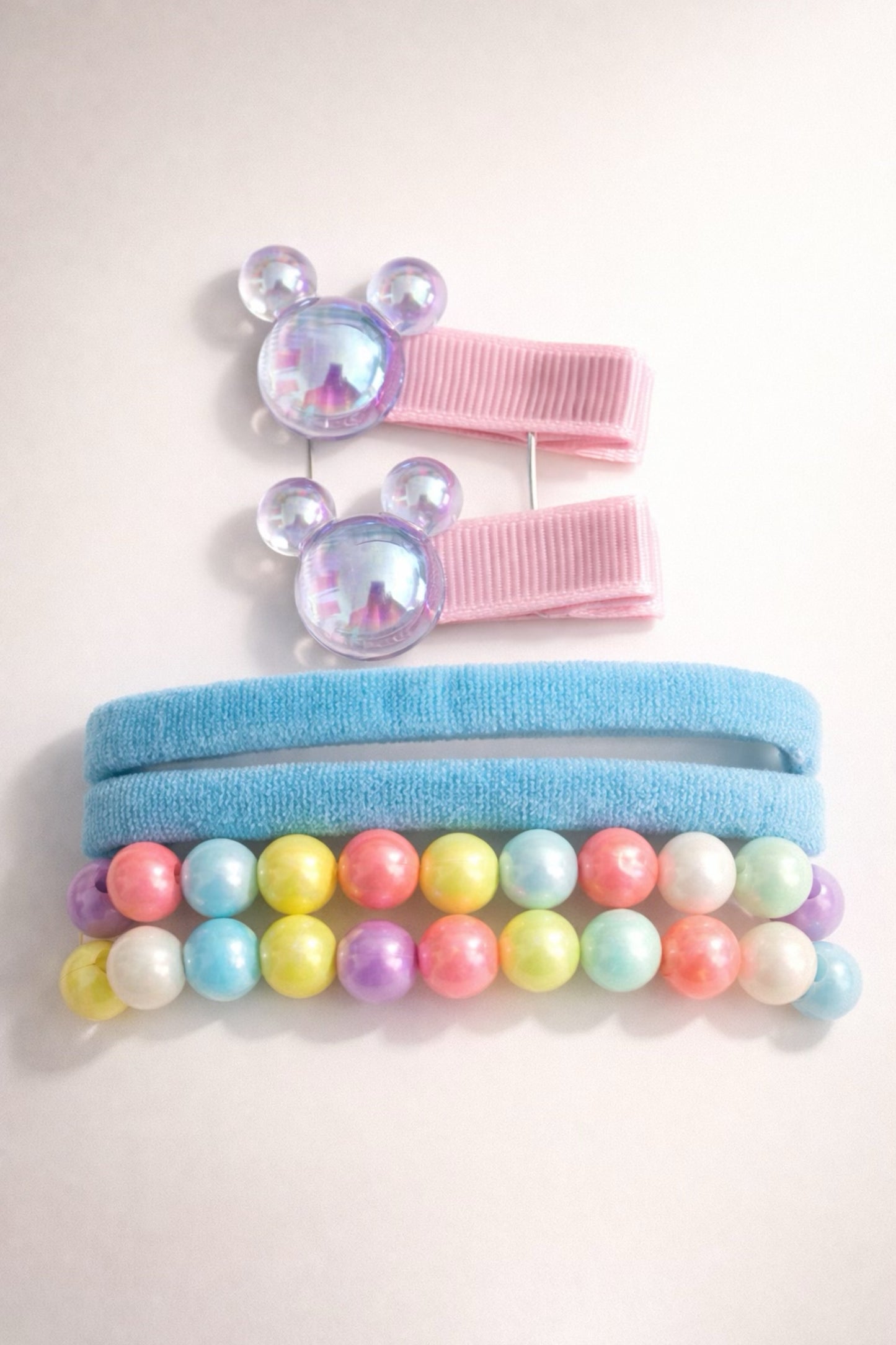 Kid's Mickey Inspired Hair & Tie Set