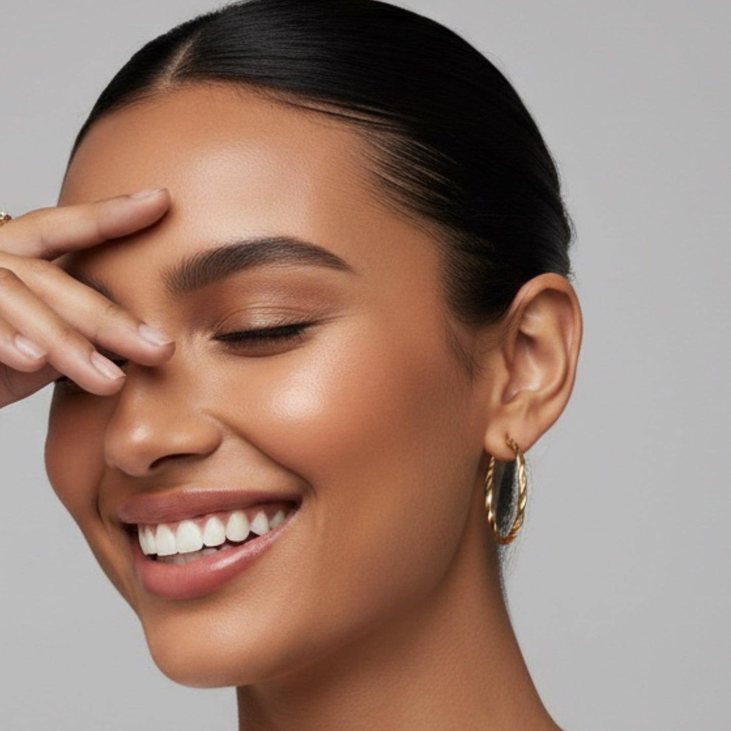 Stainless Steel post Hoops with a Twist