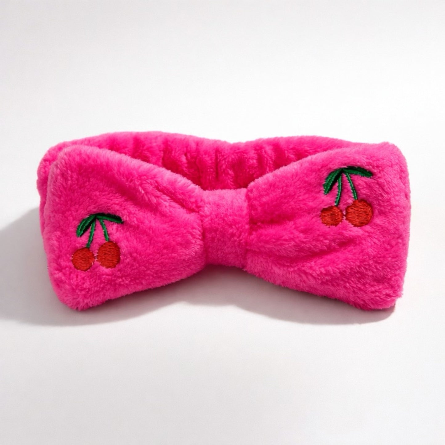 Cherry Plush Spa Headbands