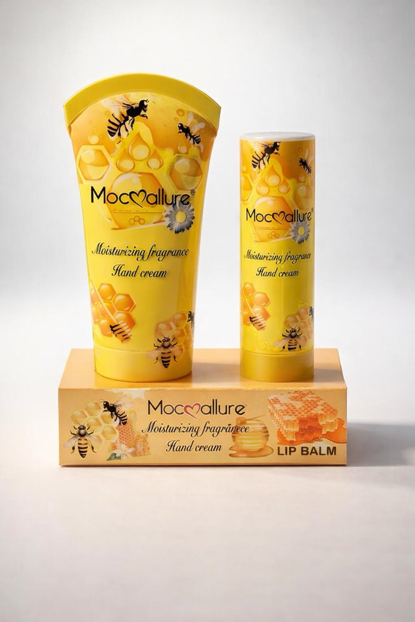 Travel Size Honey Hand Cream & Lip Balm Set