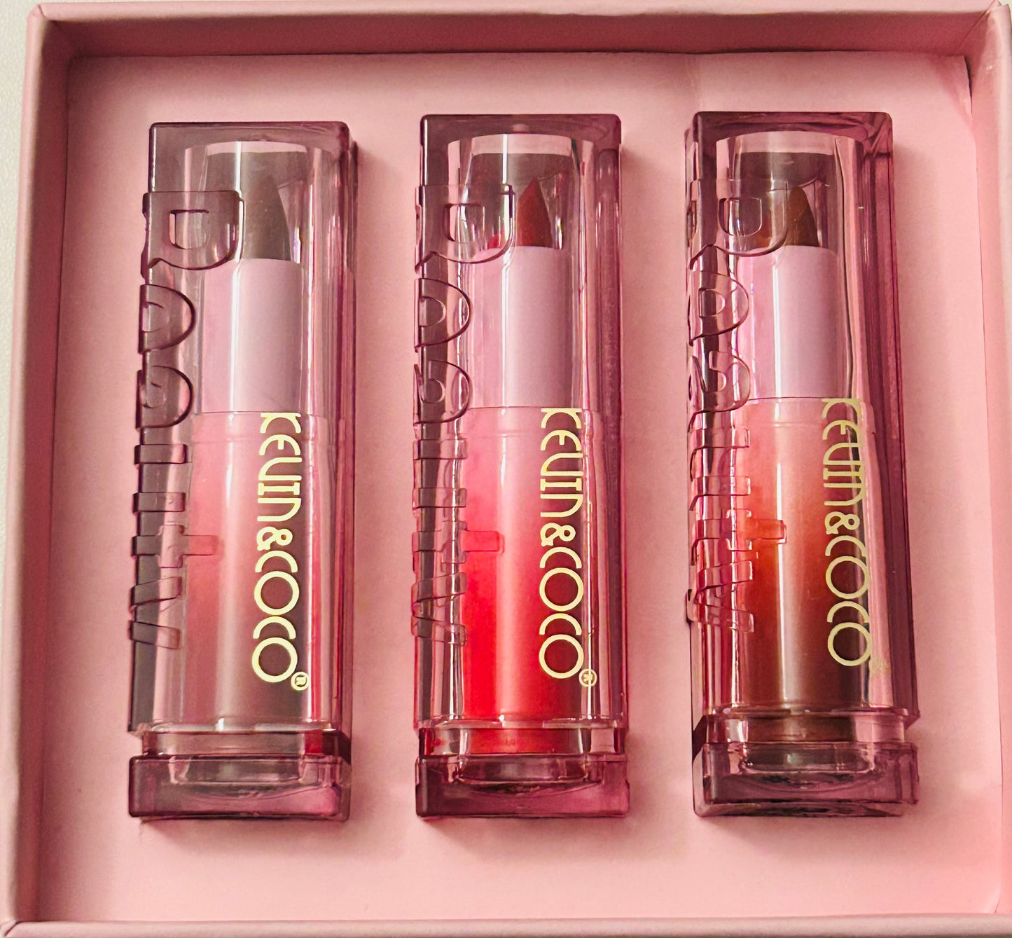 Kevin & CoCo 3 piece Lipstick Set in Gift box