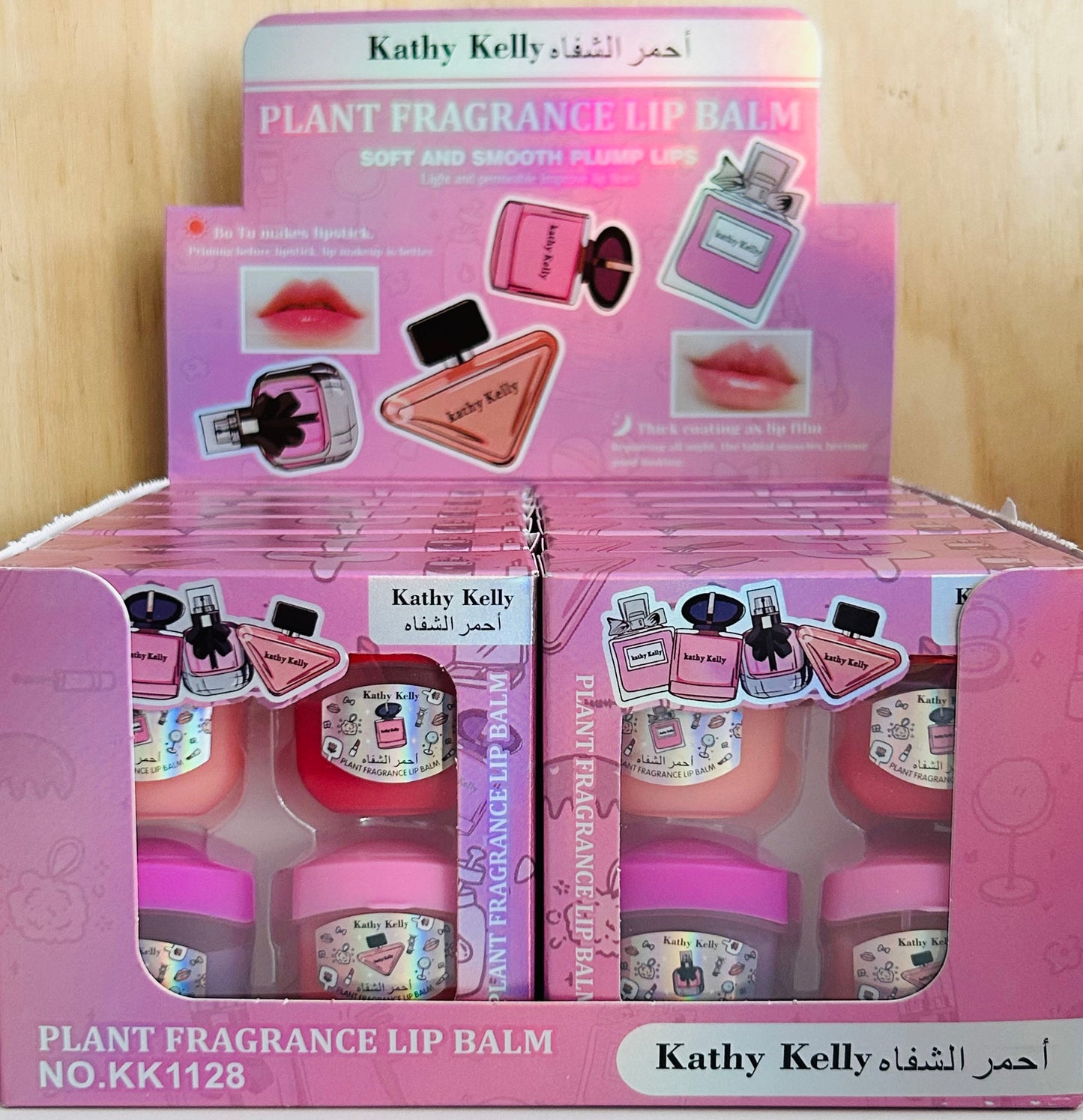 Plant Based Fragrance Lip Plumping Lip Balm in 4 flavors