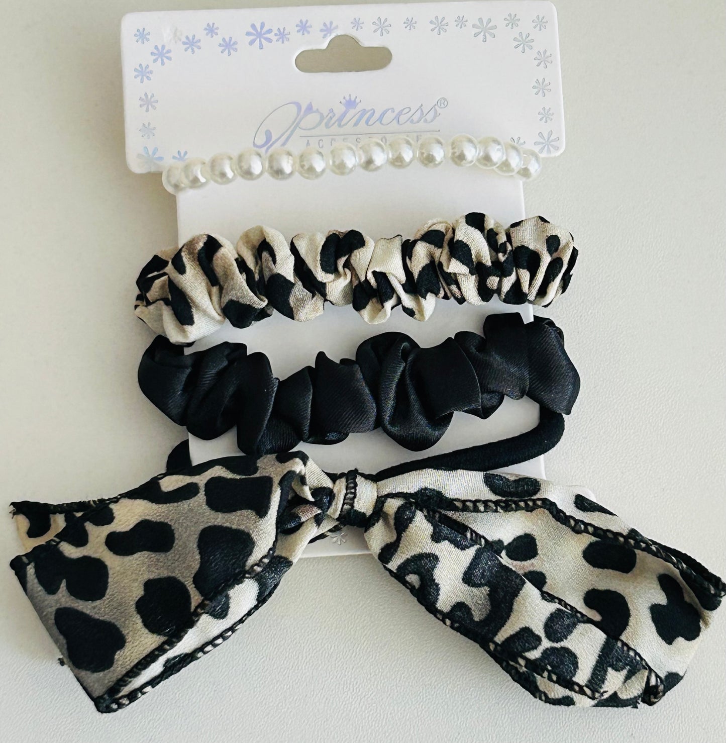 Leopard Print Hair Tie Four-Pack